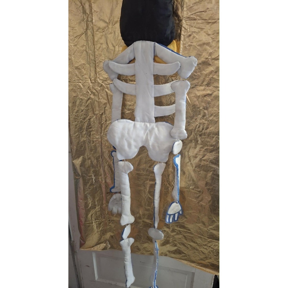 Vintage Halloween RARE Hanging Black Cat Skeleton Bones Decor Prop HTF - Picture 4 of 8